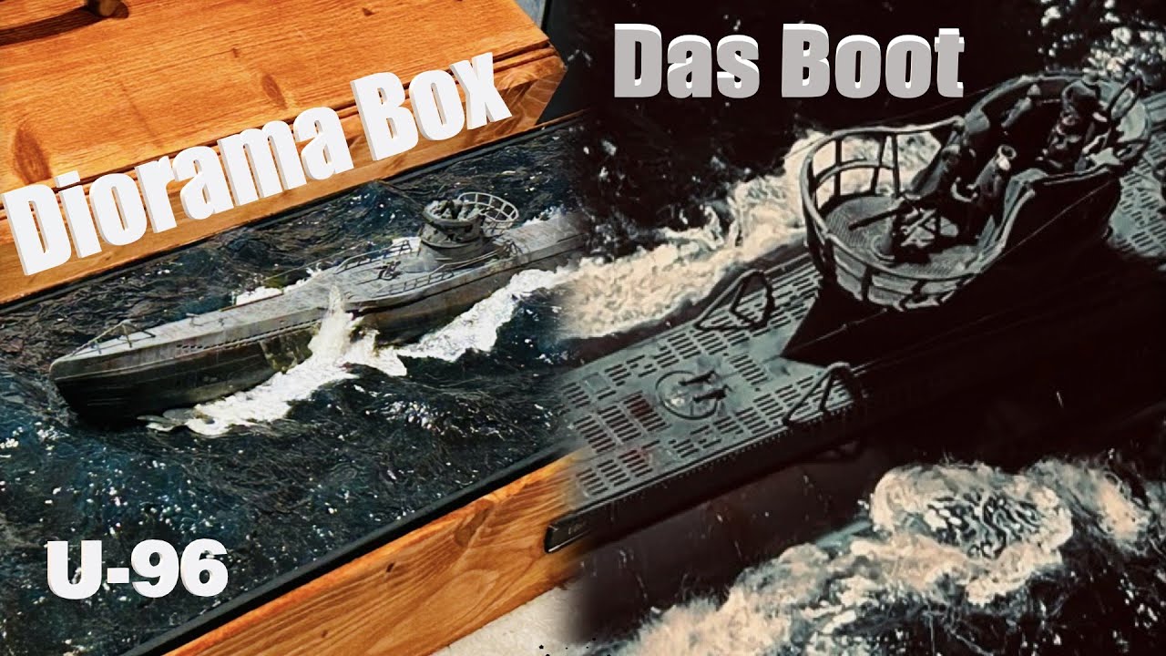 Das Boot Diorama Box U96 realistic Figures - no epoxy - Aluminium water - Revell 1:144