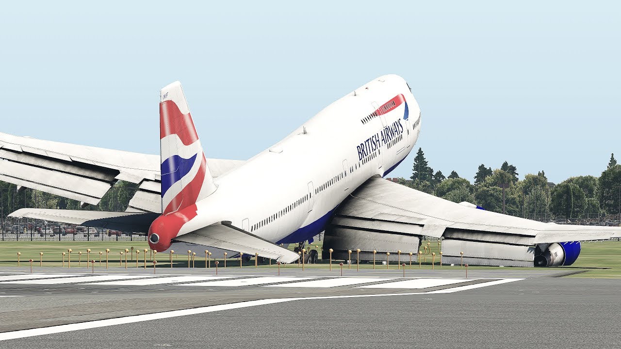 Самый тяжелый в мире Боинг 747-400 пытается взлететь [XP11]