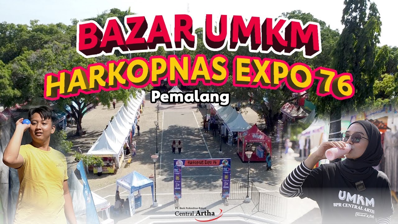HEBOH & SERU !!! BAZAR UMKM HARKOPNAS EXPO KE - 76 I PULUHAN PELAKU KULINER & KERAJINAN TANGAN