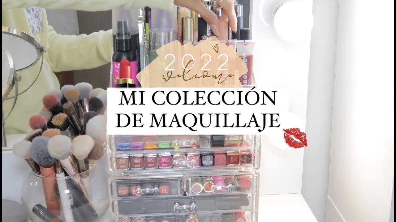 MI COLECCIÓN DE MAQUILLAJE 2022💕💋! ORGANIZACIÓN, COMO ALMACENO MI MAQUILLAJE!