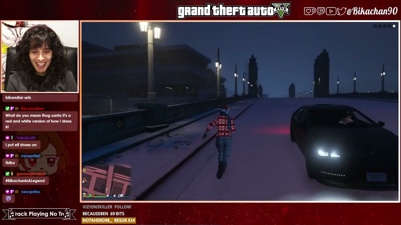 Let's play GTAV Holiday's 2022 (Best moments) (Group Stream) - Yay, snow!!!!!