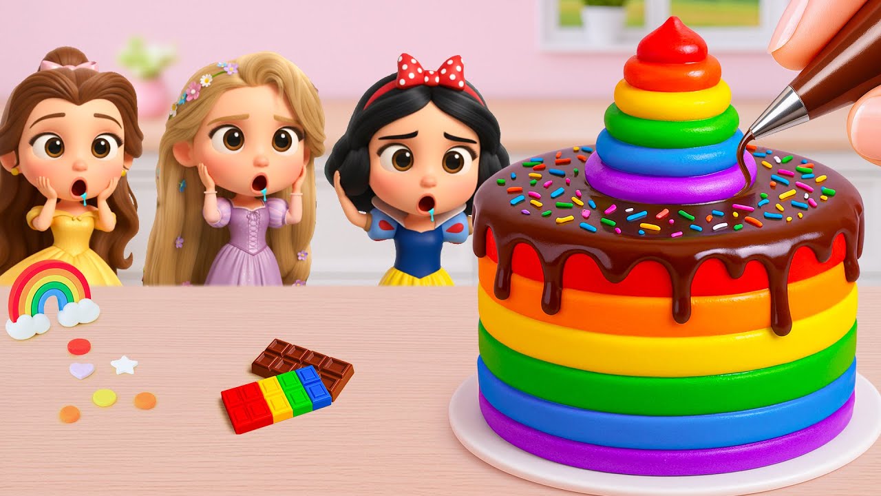 Miniature Rainbow Cake Decorating 🌈 Cute & Satisfying Mini Rainbow Chocolate Cake 💕 Yummy Teeny