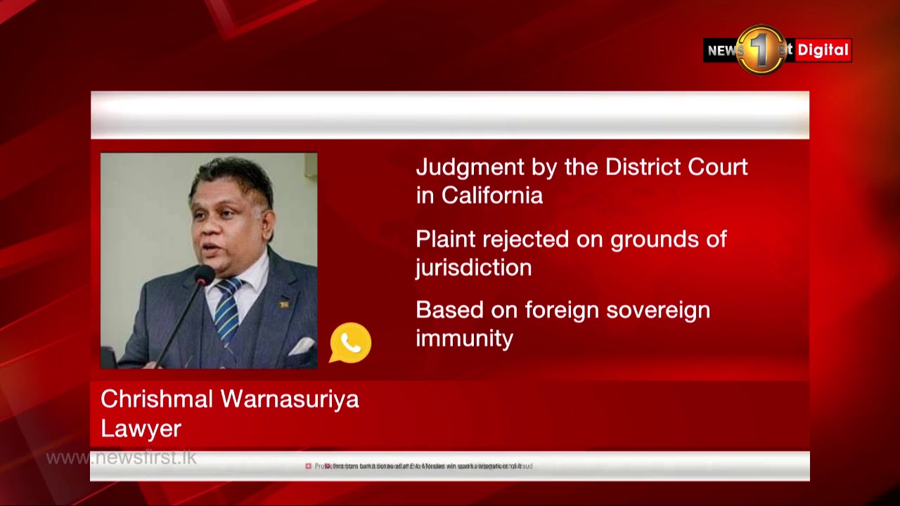 California district court dismisses case against Gotabaya Rajapaksa