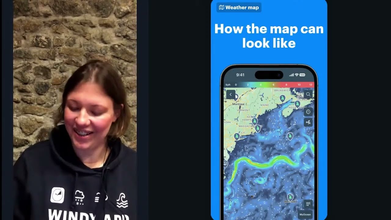 Watch this 10-minute video on the basics of the weather map in Windy.app.