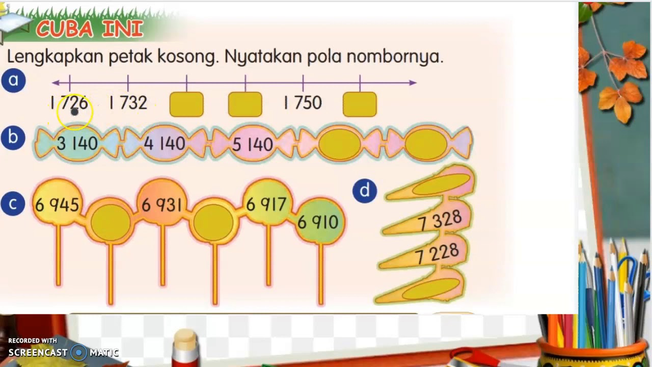 MATEMATIK TAHUN 3 | POLA NOMBOR