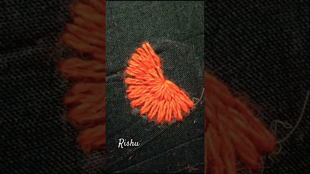 beautiful threads embroidery design tutorial for beginners🪡 