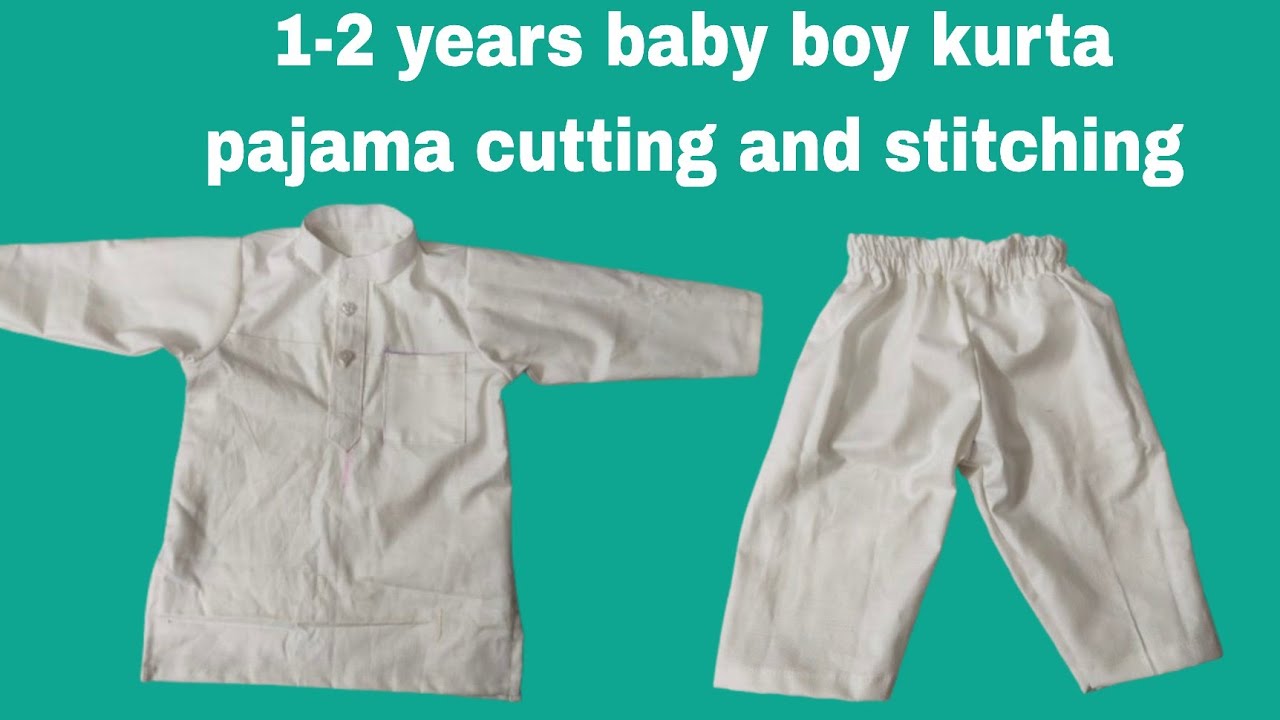Выкройка и пошив комплекта курта-пижама для мальчика 1-2 лет (подробное видео).