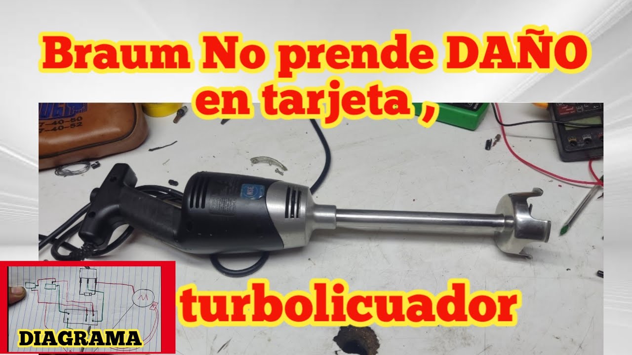 Braum o turbo licuador Waring No prende, No funciona ( solución)