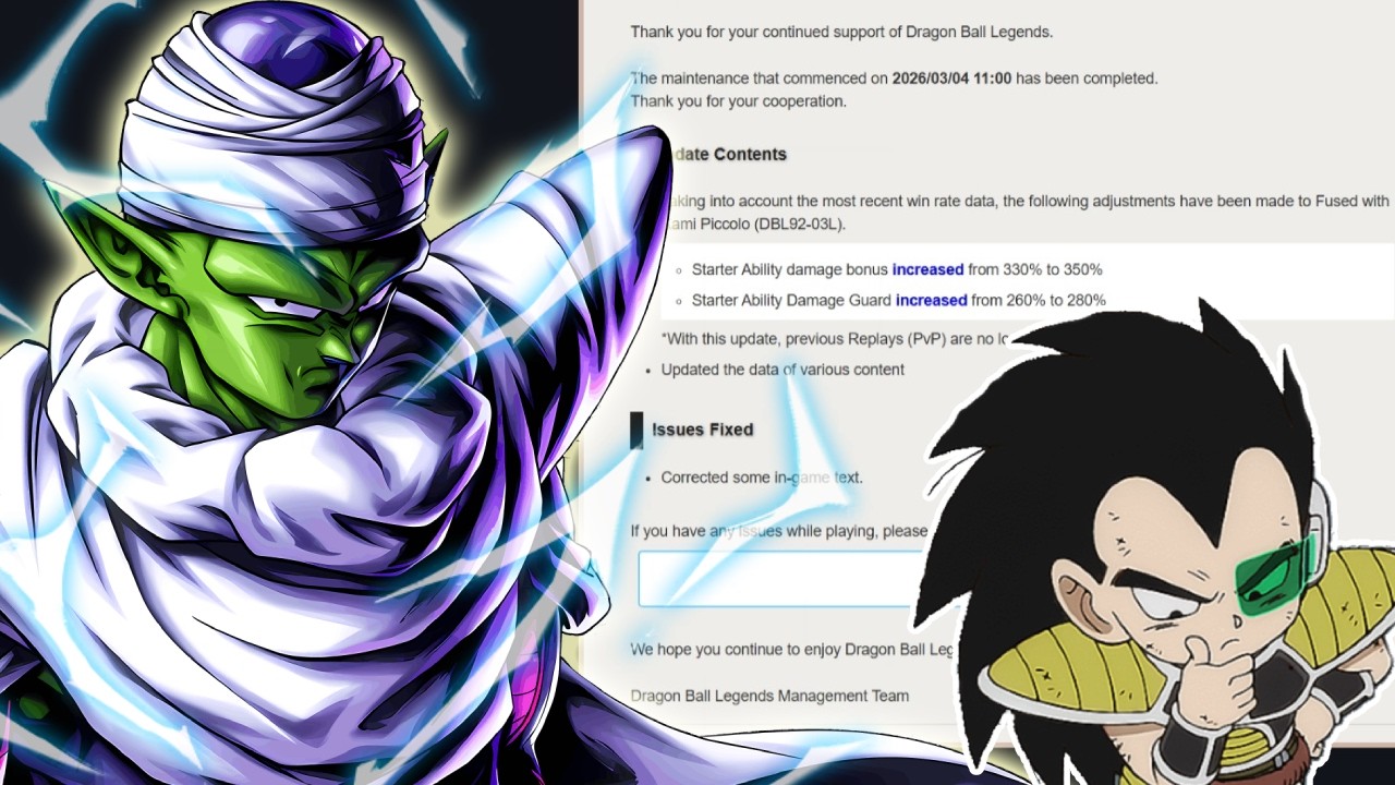 FIRST LEGEND TO GET A BALANCE CHANGE?? (Dragon Ball Legends)