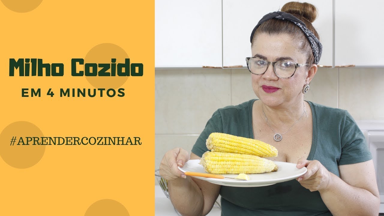 MILHO COZIDO NO MICRO-ONDAS EM 4 MINUTOS