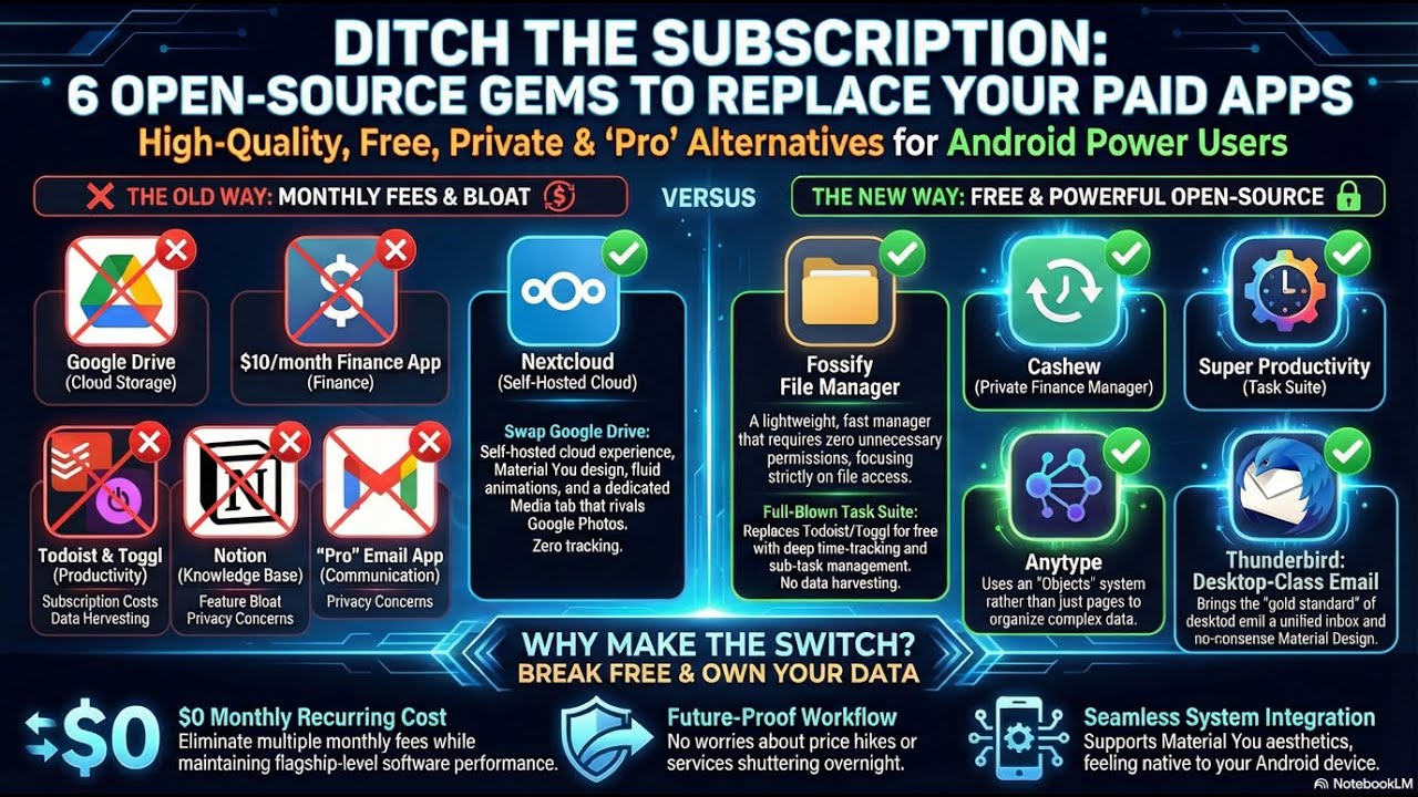 (Podcast) Ditch the Subscriptions Best Free Open Source Gems for Android