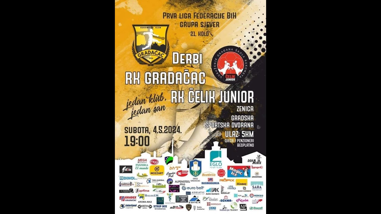 RK GRADAČAC - RK ČELIK JUNIOR