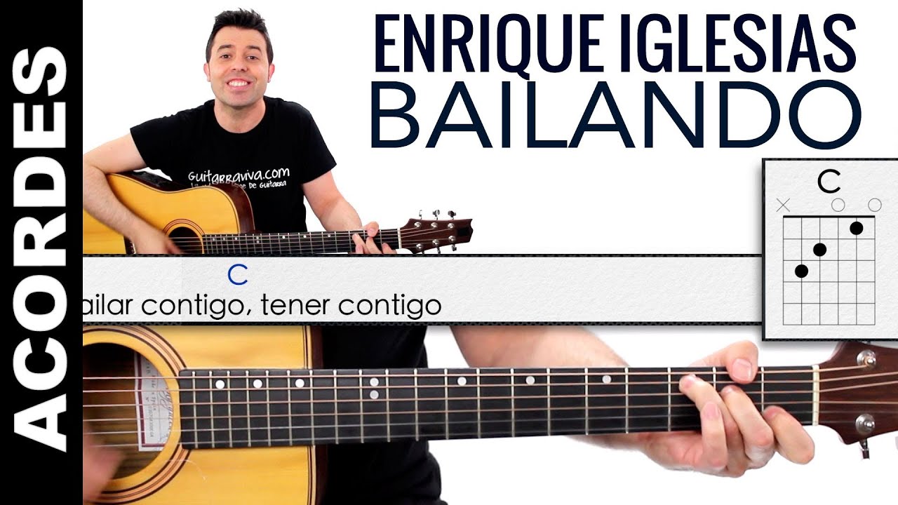 Bailando acordes de guitarra Enrique Iglesias