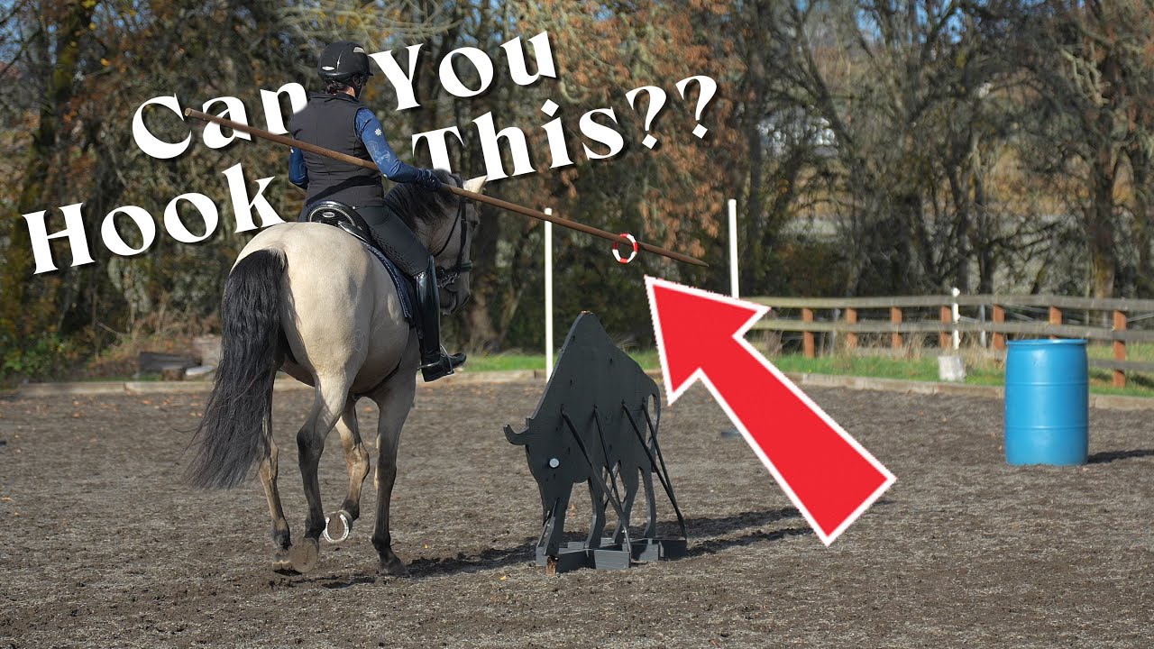 Working Equitation: The Bull Line Obstacle! 