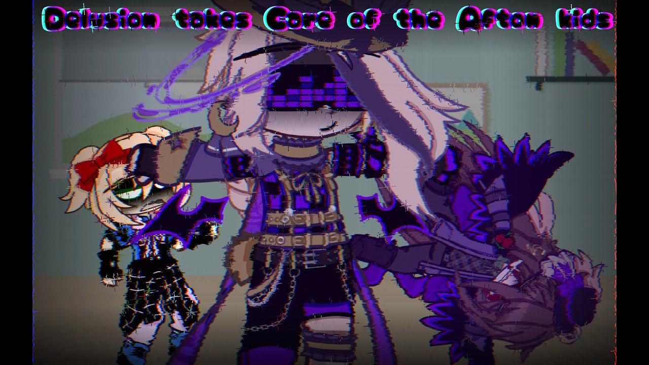 Glitchtrap babysits the Afton kids for 24 hours // FNAF // Afton Family //