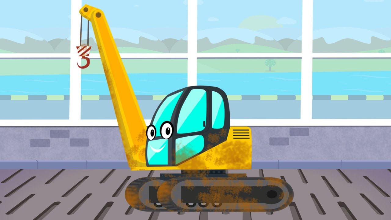 Crane | Car Wash | Construction Vehicle | Video for Kids & toddlers