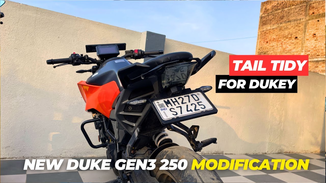 Duke 250 Gen3 Tail Tidy Modification