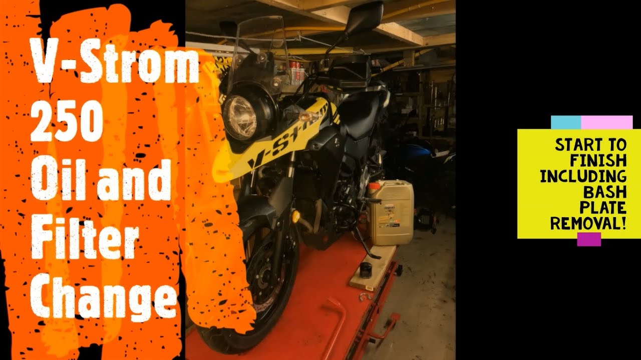 Suzuki V Strom 250 Oil and Filter Change
