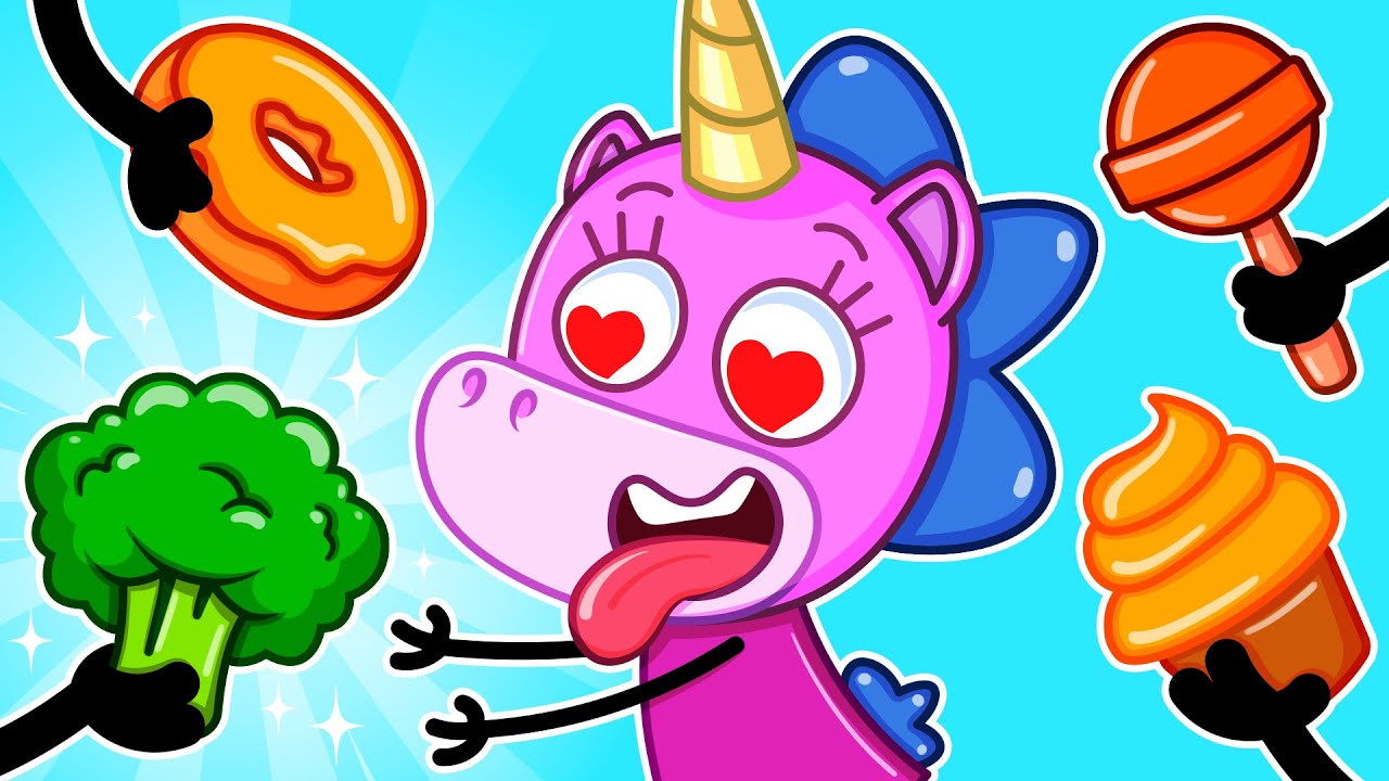 No! Don’t Overeat Sweets! | Healthy vs Junk Food Challenge for Kids 🥦🍰 | Teeny Mimi🦄
