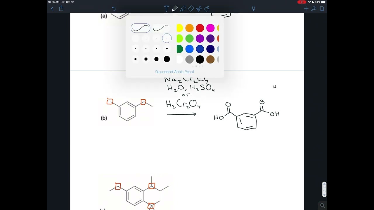 Exercise 18.19 - Reactions at the Benzylic Position