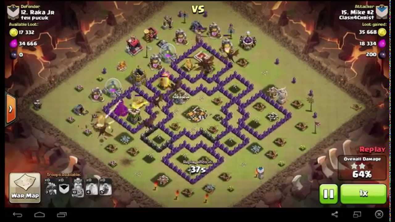 TH8 105 Dragoon attack on TH8 - Mike #2