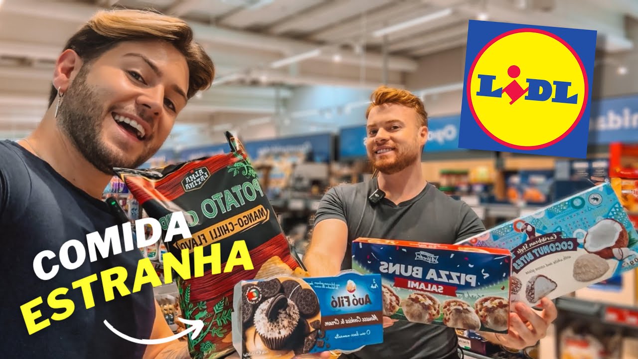 COMPRÁMOS A COMIDA MAIS ESTRANHA DO LIDL! 😱
