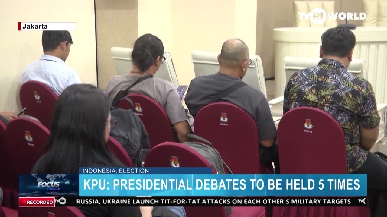 KPU: PRESIDENTIAL , VP CANDIDATES PAIR DEBATES TO BE HELD 5 TIMES