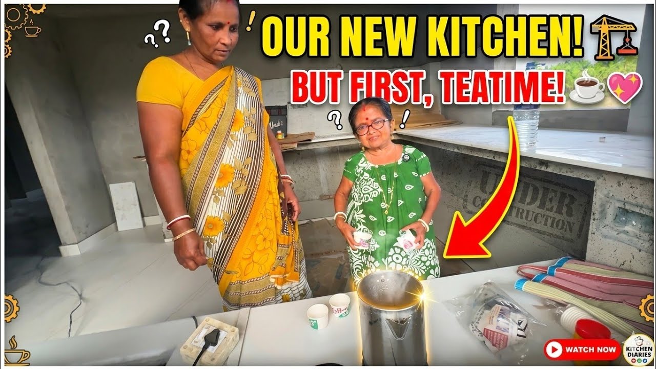 First Tea in Our Under-Construction Kitchen ☕🏗️ | Dream Home Journey