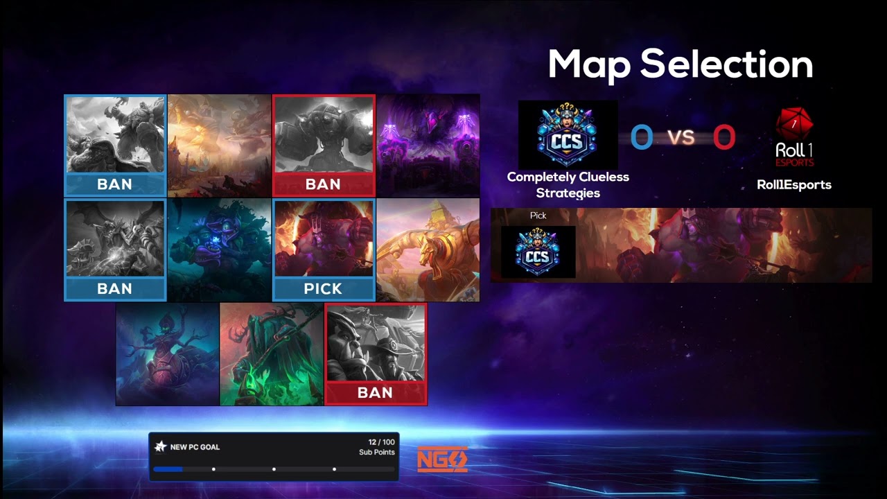 Completely Clueless Strategies vs Roll1Esports | NGS Season 21 | Div B West | 30 sec delay  |