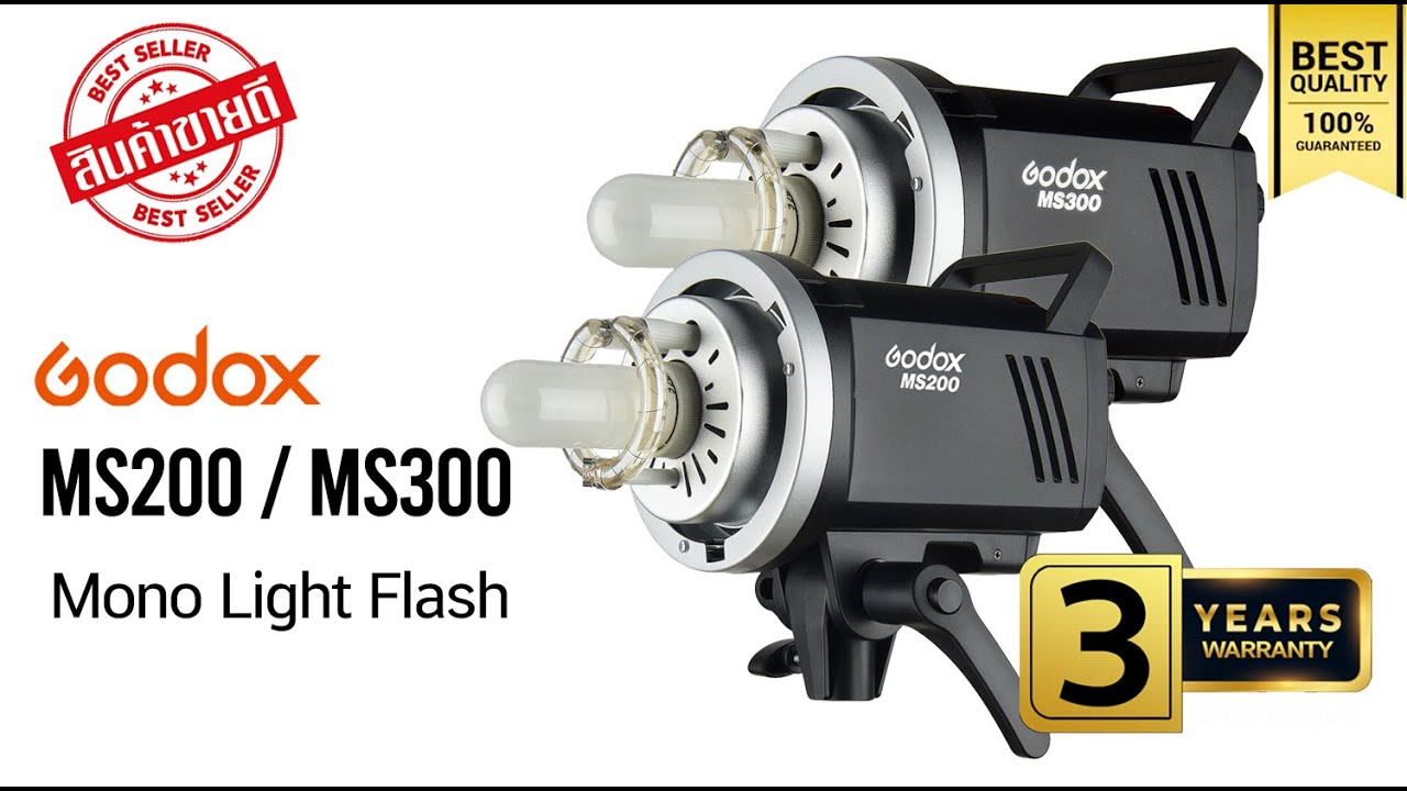 Godox Studio Flash MS200 / MS300 - Bowen Mount   รับประกันศูนย์ GodoxThailand 3 ปี