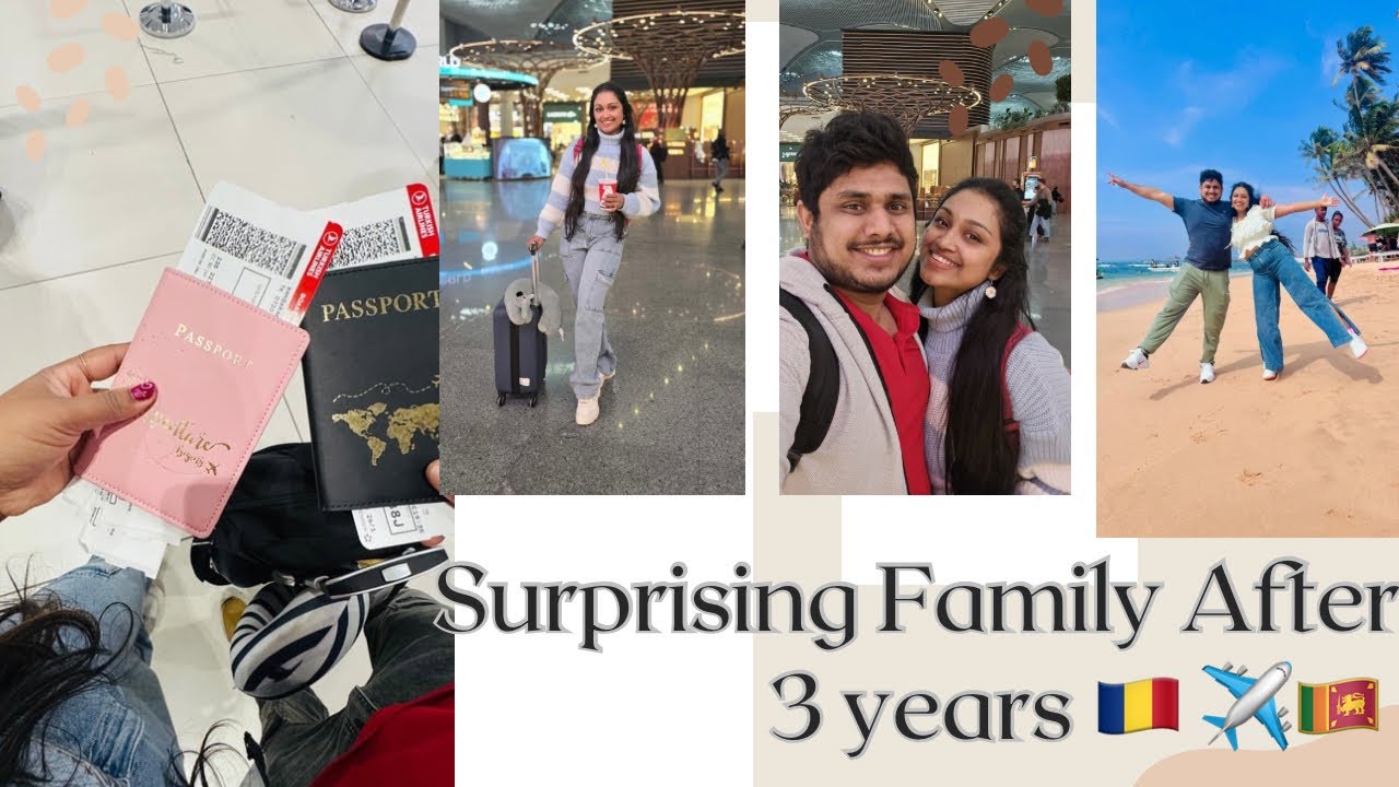 අවුරුදු 3කට පස්සේ හොරෙන්ම ලංකාවට✈️🇱🇰| එයාලව පුදුම කරපු හැටි🫶🥺| #srilanka #romania #vacationmode 