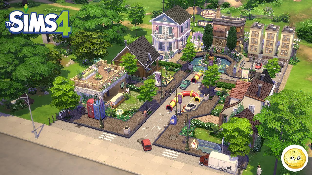 [ENG] 🐶개 마을 | #심즈4, #건축, #스톱모션 | Village for Dogs | Sims4 Stop Motion Build | Sims4 Speedbuild