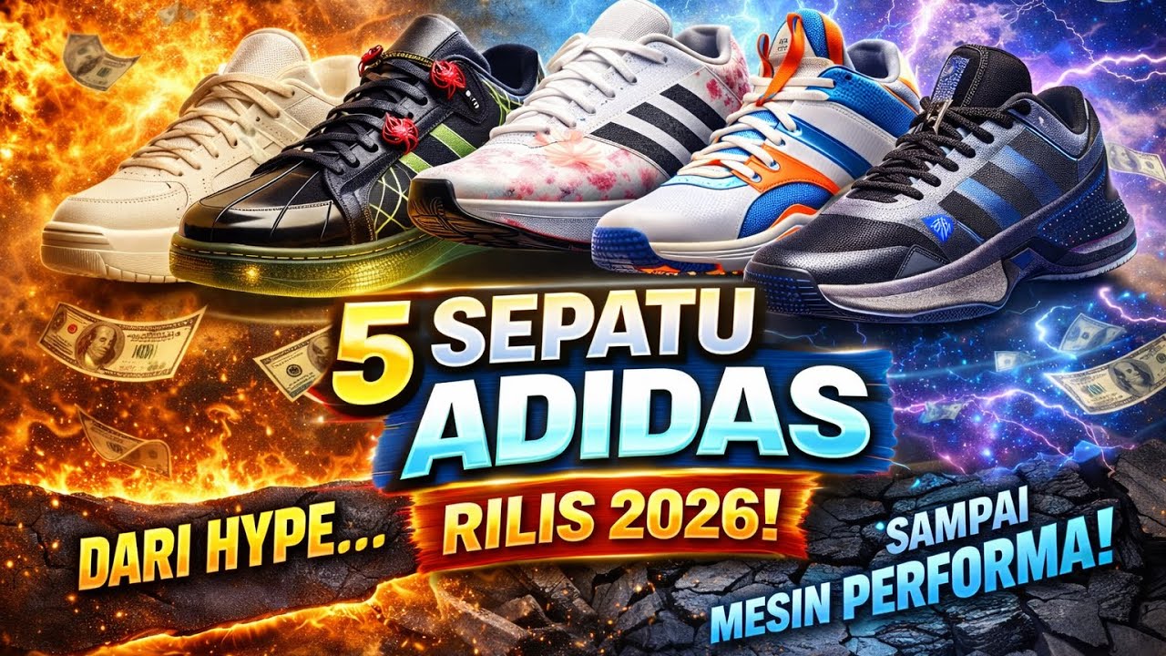 5 Sepatu Adidas Rilis 2026🔥Dari Hype Kolaborasi Sampai Mesin Performa