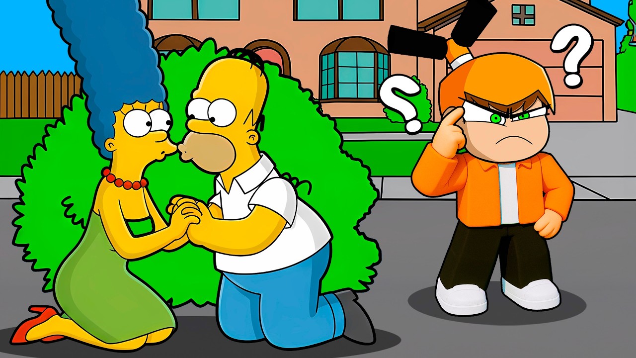 ¡ENCONTRÉ a TODOS los SIMPSONS ESCONDIDOS en Roblox! 😱