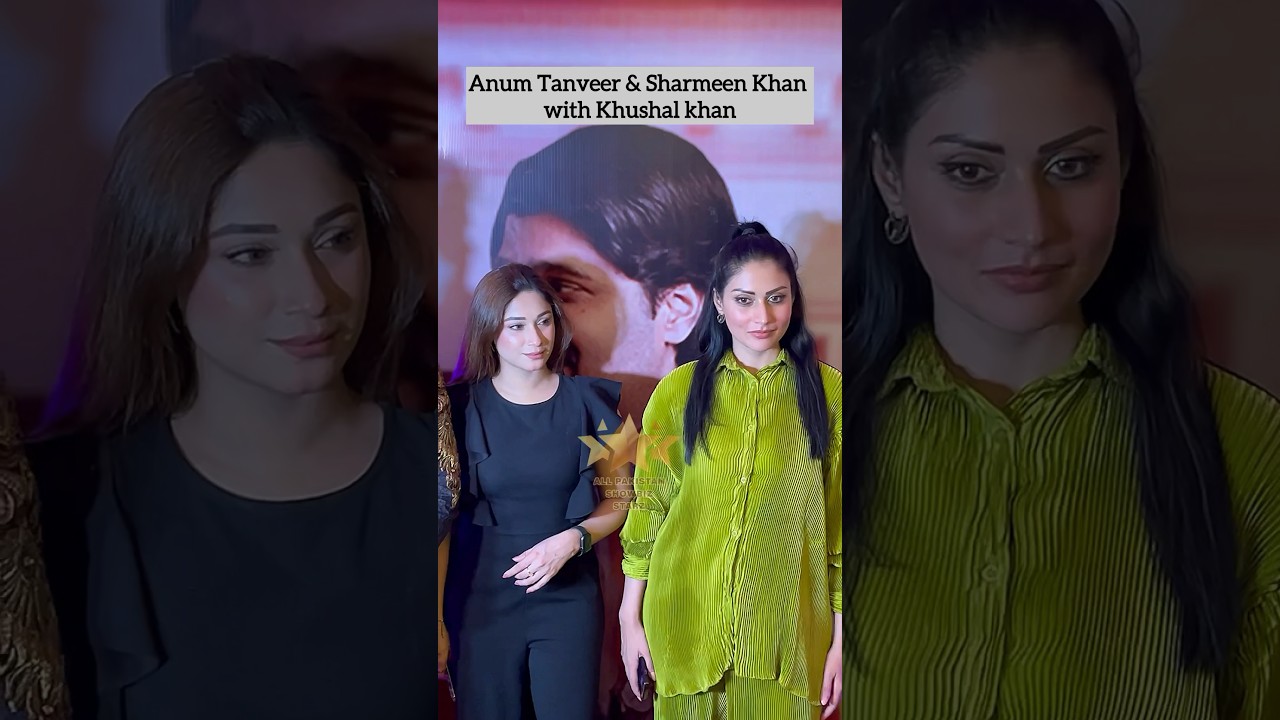 #ShameenKhan and #AnumTanveer at #PoppayKiWrdding Premiere happening now in #Karachi