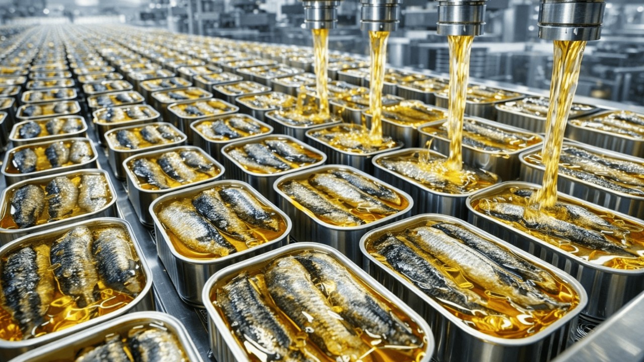 COMO se HACEN las SARDINAS en lata 🥫| Como se PESCAN y ENLATAN miles de millones de SARDINAS