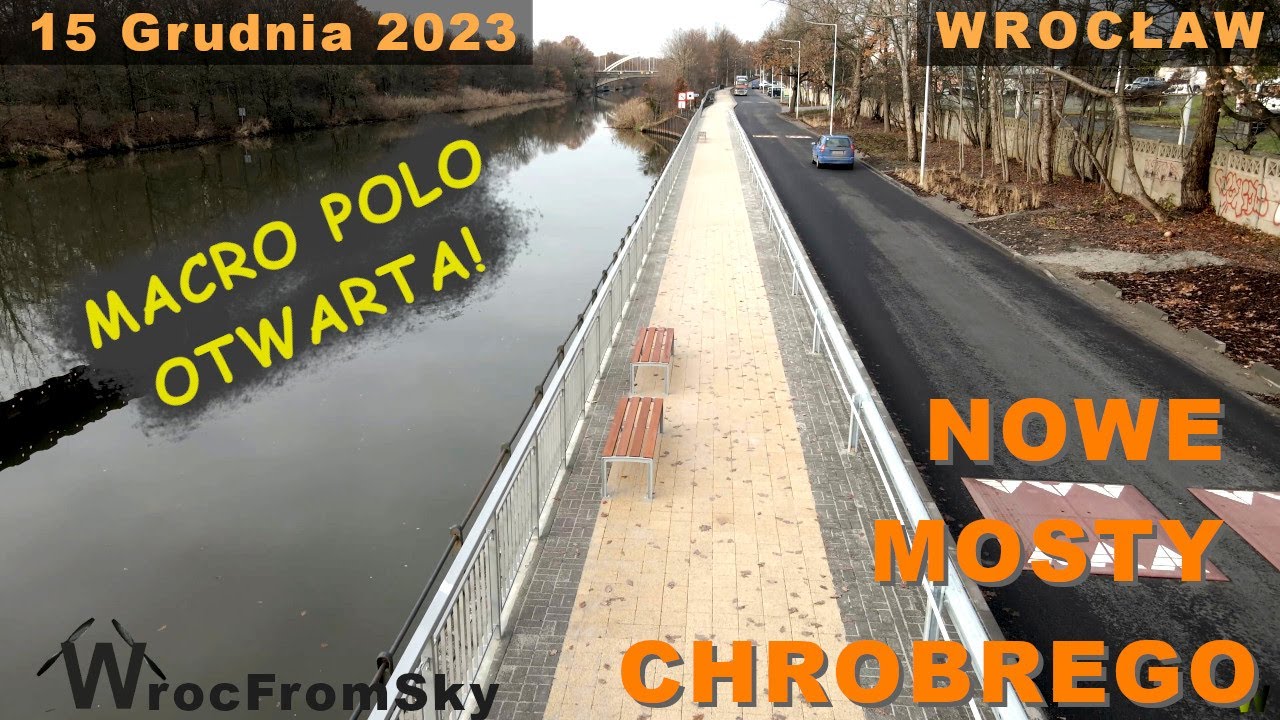 Otwarta Ulica Marco Polo - Mosty Chrobrego - 15 Grudnia 2023 - Wrocław Swojczyce