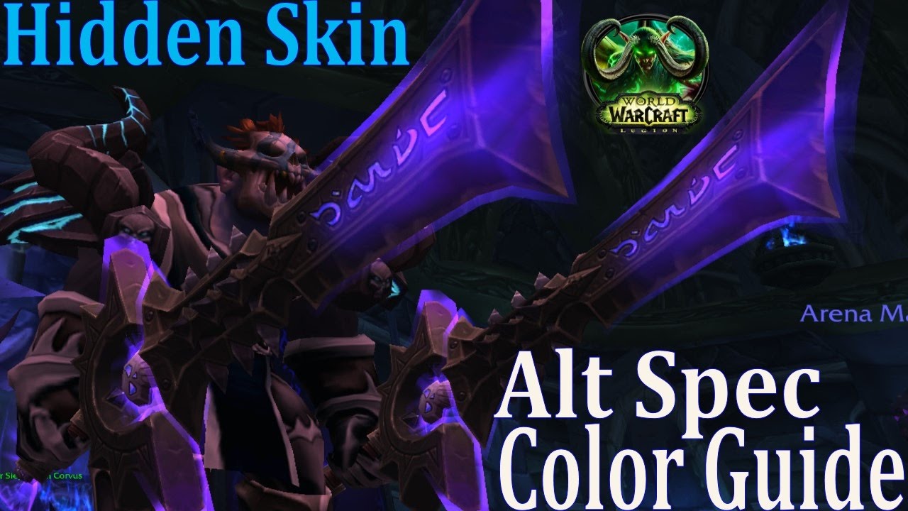 DK Hidden Artifact - Alternate Spec Color Guide