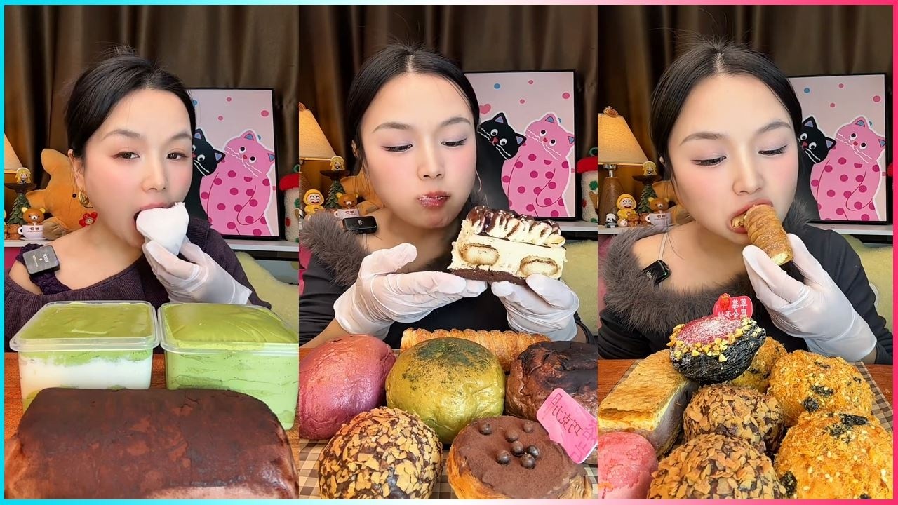 ASMR เสียงกินกรุบกรอบ 먹방 サクサク Crunchy Eating Sounds (No Talking) 🔥 #vlog13