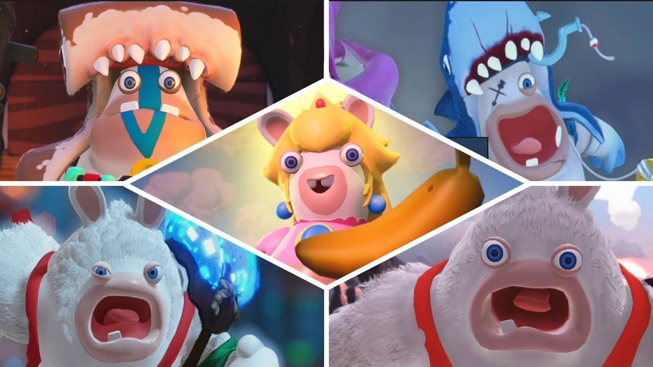 Mario + Rabbids Donkey Kong Adventure - All Bosses (Perfect)