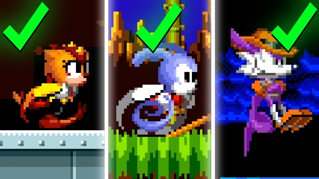 Sonic 1, but with SUPERSTARS Characters! 🌟Sonic Forever Superstars Pack 🌟Sonic Forever Mods Gameplay