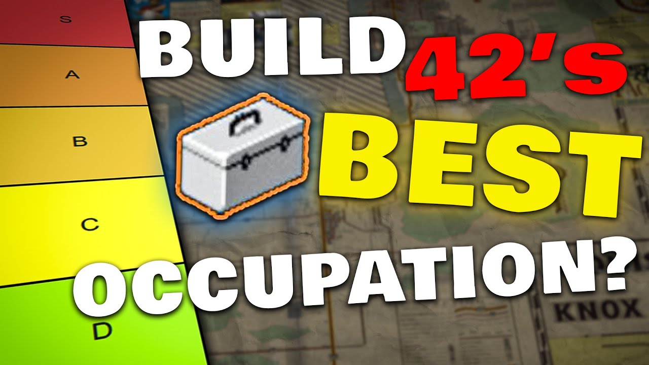 The ULTIMATE BUILD 42 OCCUPATIONS Tier List in Project Zomboid