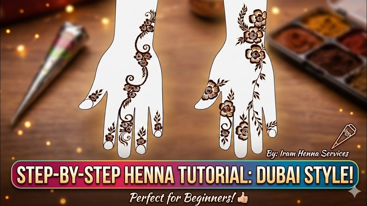 Dubai mhendi hand design.