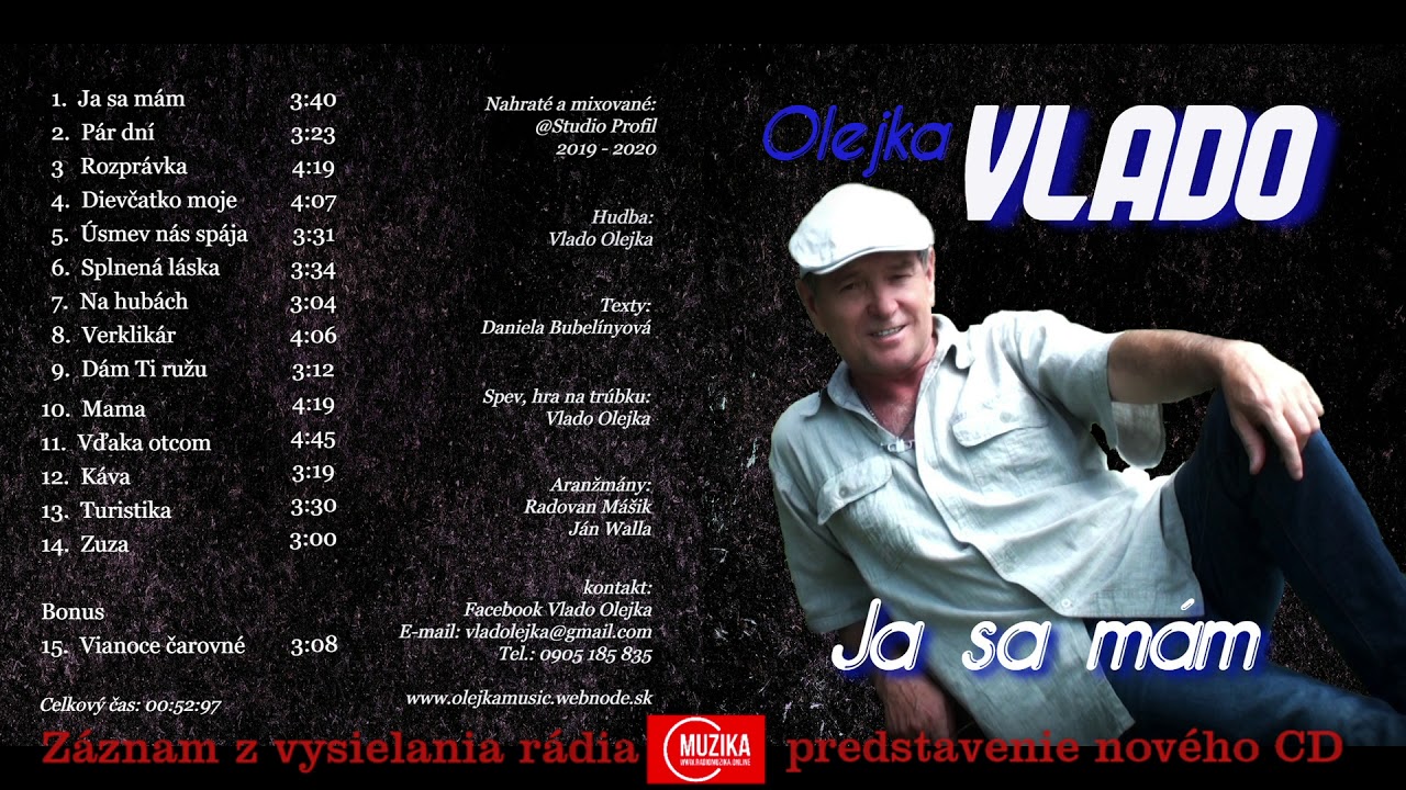 Záznam z predstavenia môjho 3.CD na rádia Muzika zo dňa 11.12. 2020