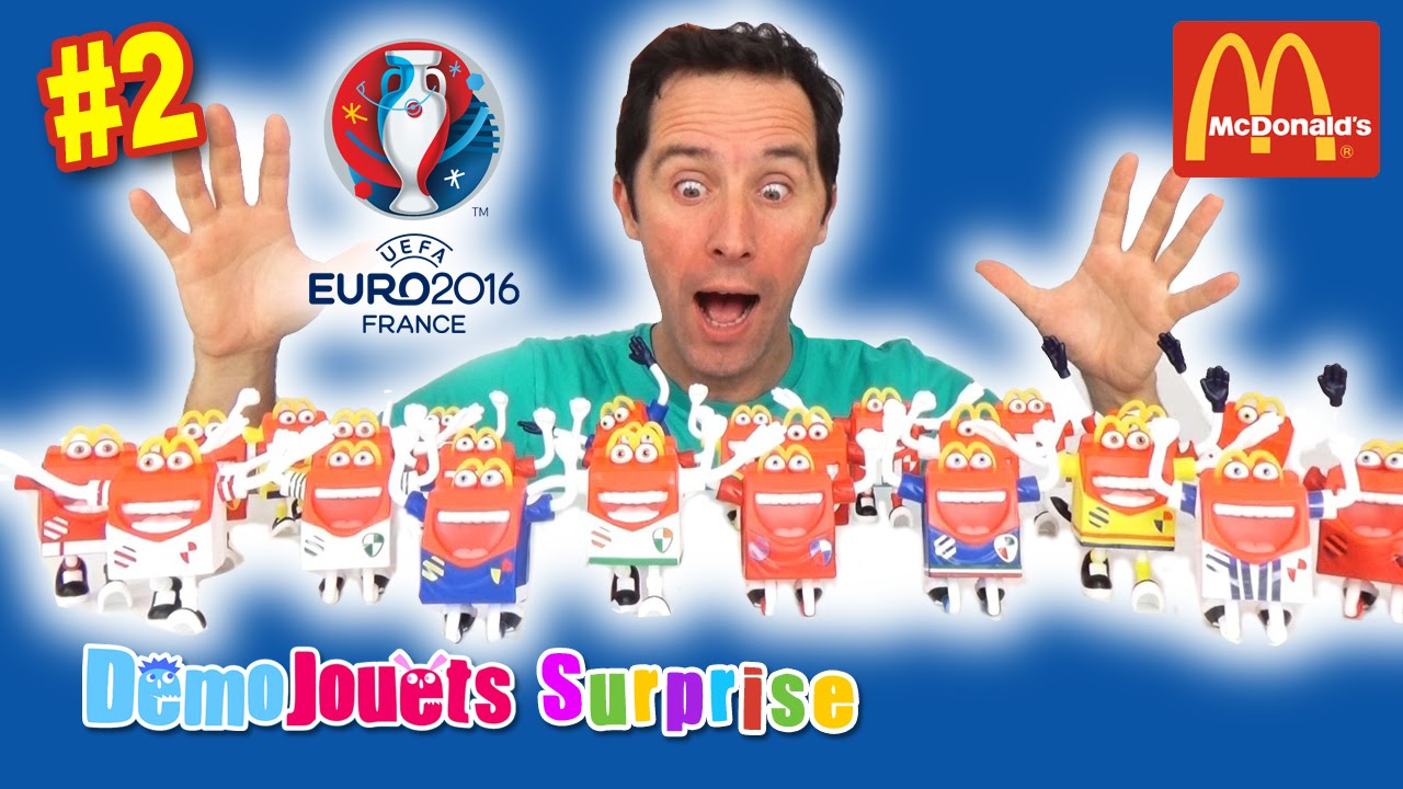 Happy UEFA EURO 2016 Mc Donald's #2 - Toute la collection - Démo Jouets Surprise