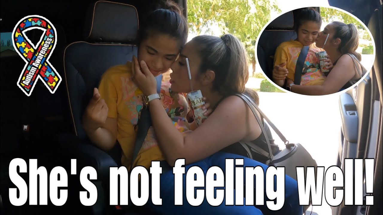 Autistic nonverbal teen girl not feeling well! **We had to pick her up** Autism life with Ashy