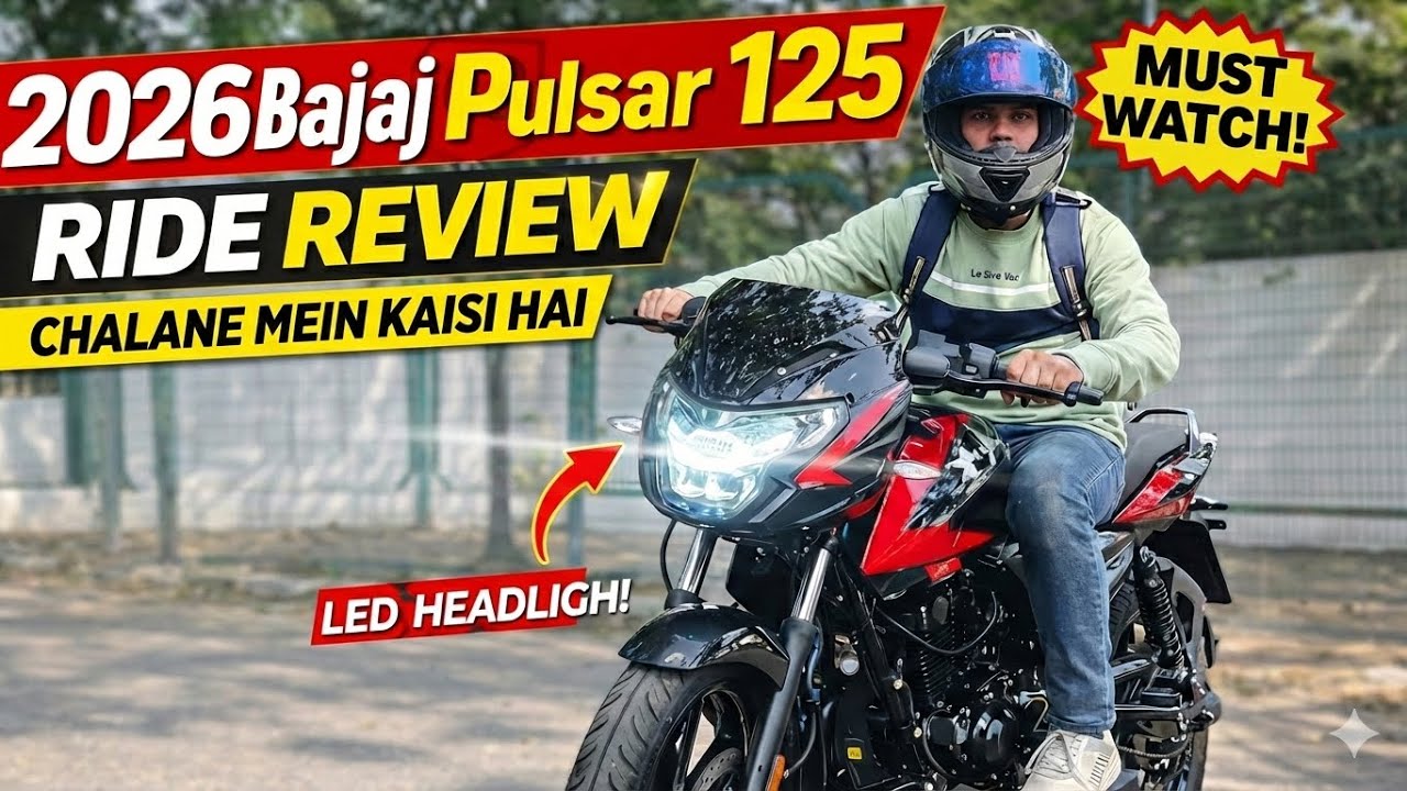 2026 New Bajaj Pulsar 125 Updated Model Ride Review😍| Bajaj Pulsar 125 LED Headlight 2026