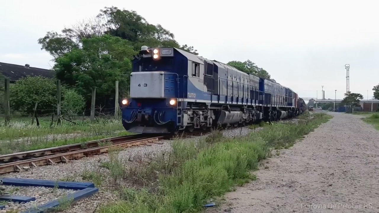 TRENSPEL #26 - TRICOTROL CARREGADO CRUZANDO COM TREM VAZIO EM PELOTAS