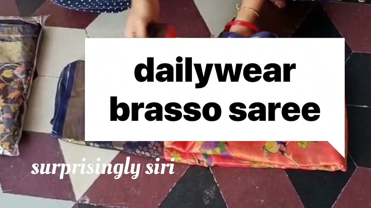 opening video | dailywear | shiny brasso sarees | soft | latest collection | jenmayafashions