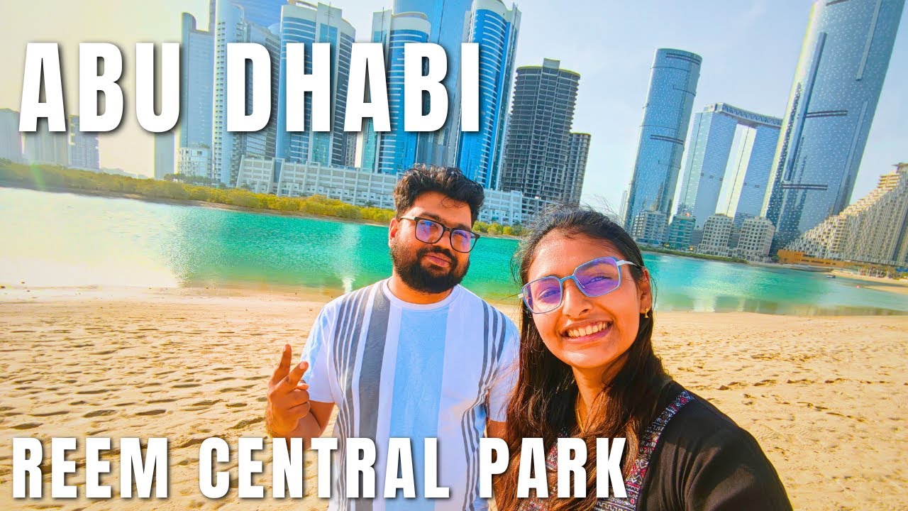 Reem Central Park Abu Dhabi Walking Tour🇦🇪 |Family Park, Kayaking[4K]